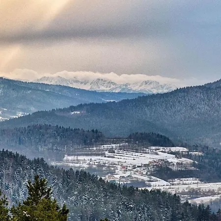 Sloneczny Chelm - W Gorach, Prywatna Sauna Jacuzzi Balia W Cenie, Spa, Grill, Stok Narciarski Myslenice, Sciezki Rowerowe, Rzeka Raba, Widok Na Tatry Апартаменты